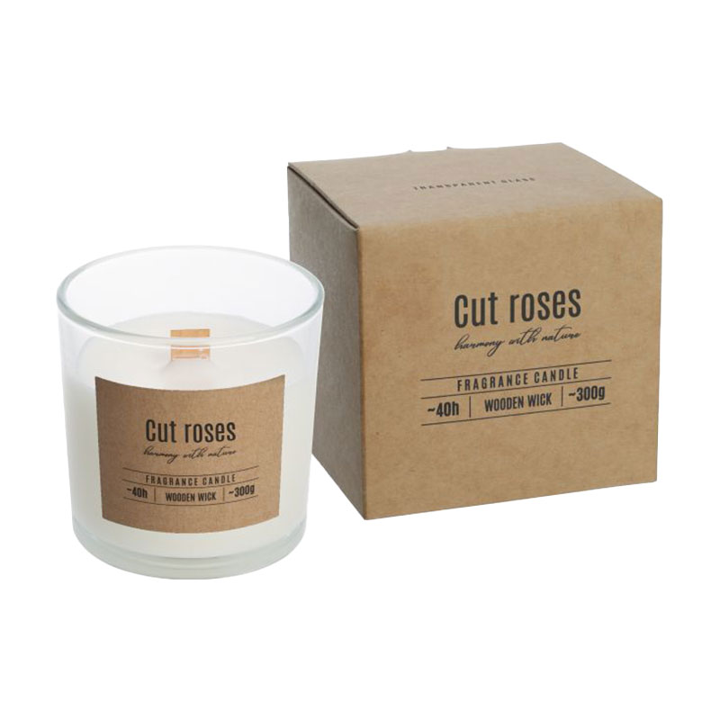 Ароматична свічка в склянці Bispol Fragrances Candle Cut Roses, 300 г (sn100-000-78)